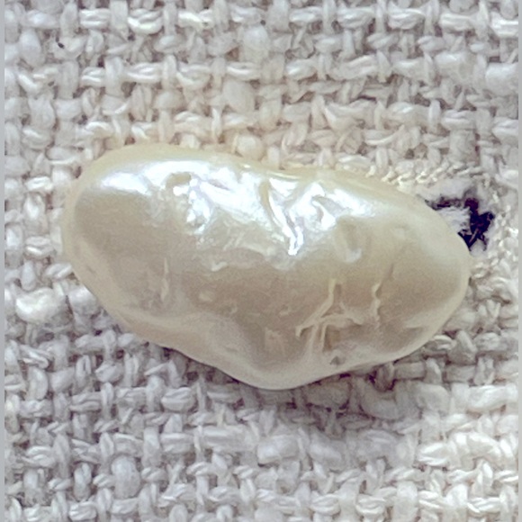 ZARA WOMEN NEW 100% Cotton Tweed Textured BLAZER w/ Pockets OYSTER WHITE Size L - Picture 7 of 12